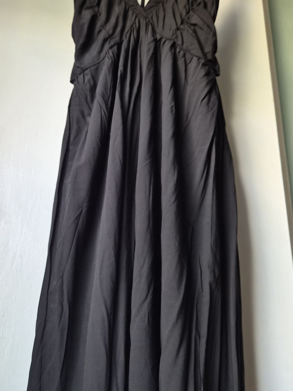 Boho Black Ruched Waist Rhomper - No Bra Needed